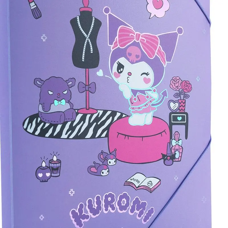 Папка на резинке Kite Kuromi А4 (HK25-247-1) - фото 4