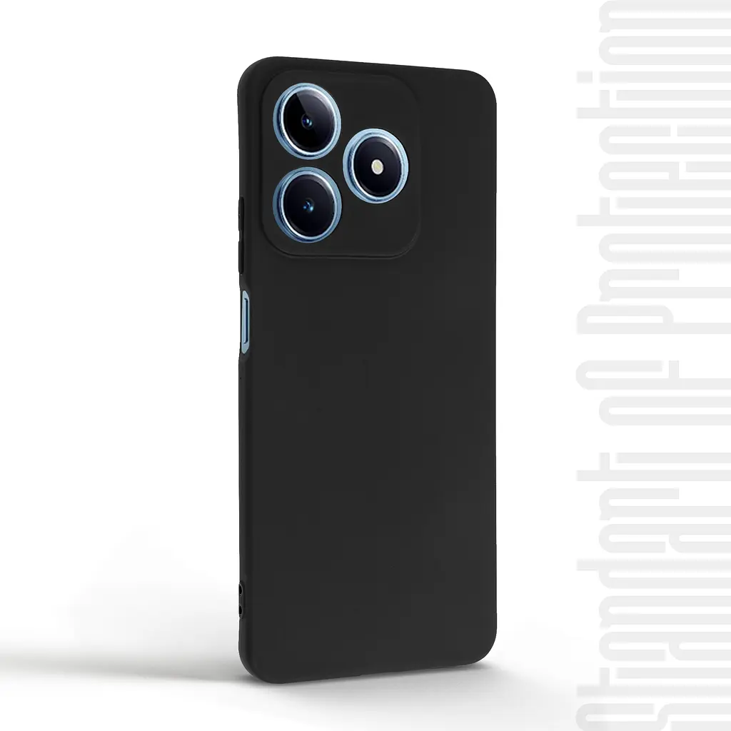 Чехол-накладка для смартфона Realme C63 4G, противоударный, силиконовый, термополиуретановый (ТПУ), с защитой камеры и корпуса, черный, защита всего корпуса, ArmorStandart (ARM78458) - фото 2