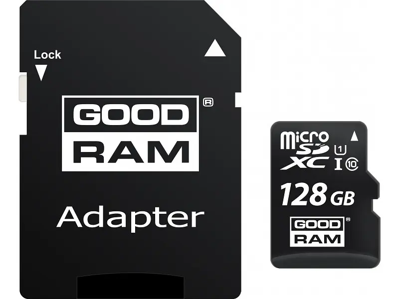 Карта пам'яті GOODRAM microSDXC UHS-I Class10 + SD-adapter 128 GB (M1AA-1280R12) - фото 2