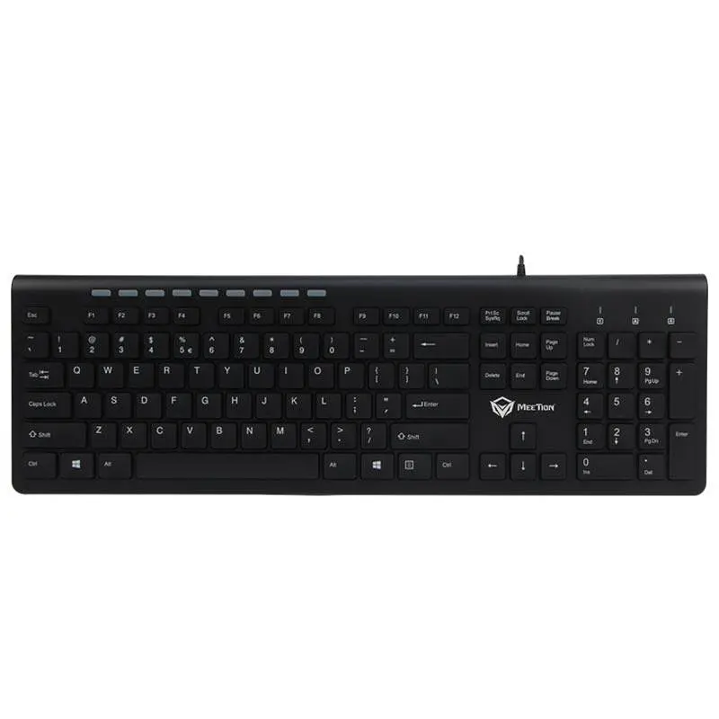 Клавиатура MeeTion Wired Standard Multimedia Ultrathin Keyboard K842M RU/EN раскладки - фото 4
