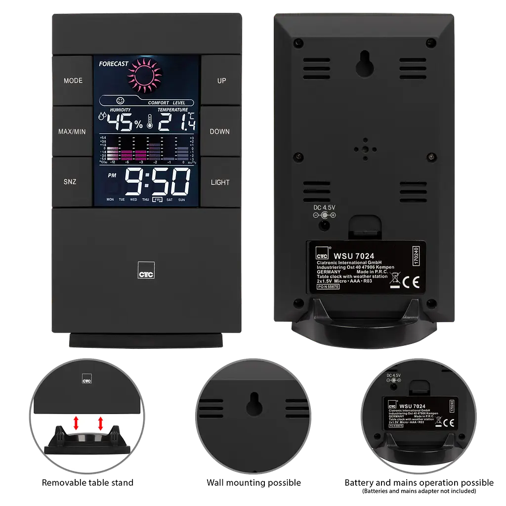 Метеостанція Clatronic WSU 7024 - фото 3