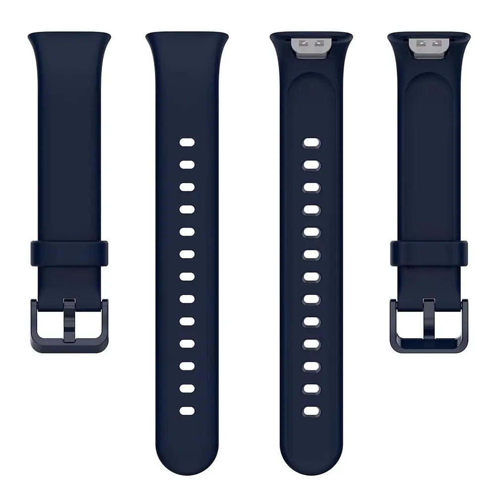 Силіконовий ремінець Tamister для Xiaomi Mi Smart Band 7 Pro Midnight blue - фото 4
