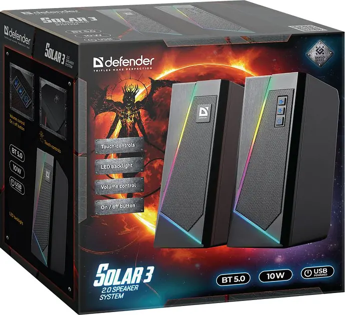 Акустическая система Defender Solar 3 Black - фото 3