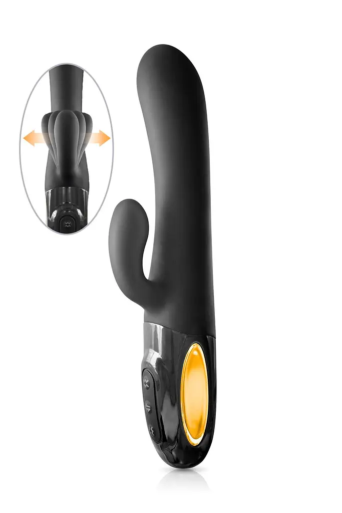 Вибратор-кролик Black Empire My Viscountess 21.8 см черный - фото 3