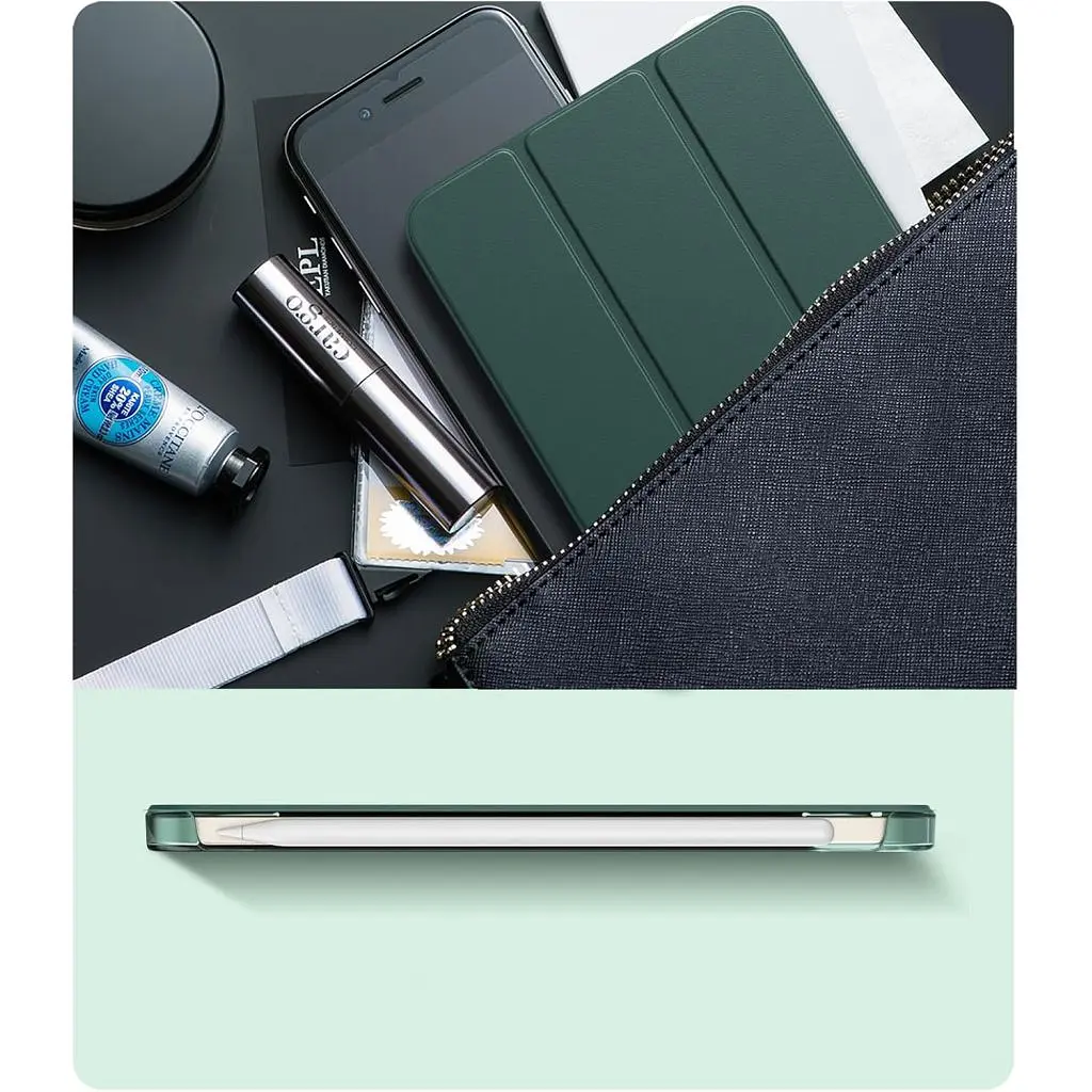 Чохол до планшета BeCover Tri Fold Hard Apple iPad Mini 7 2024 Dark Green (712451) - фото 5