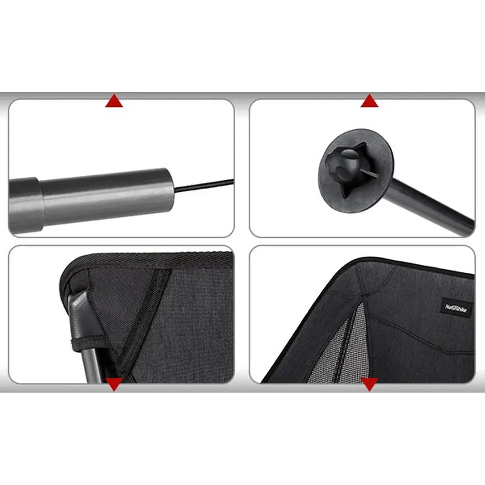 Стілець складаний Naturehike Stellaluna L04 CNK2450JJ015 чорний - фото 4