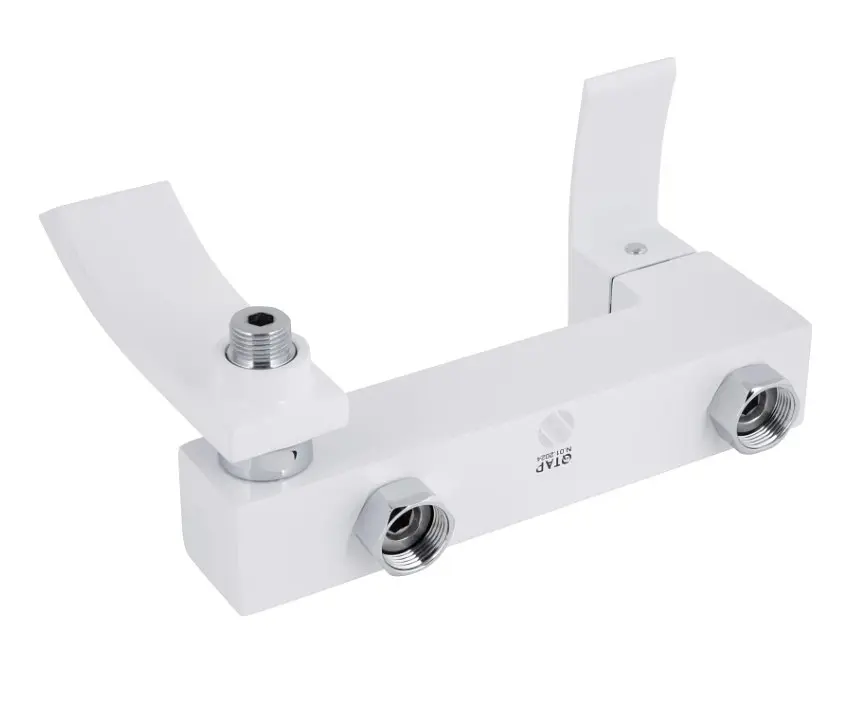 Змішувач для ванни Qtap Swan Cascada, Chrome/White (k35) з душовим гарнітуром QTSWA260CRW45569 - фото 5