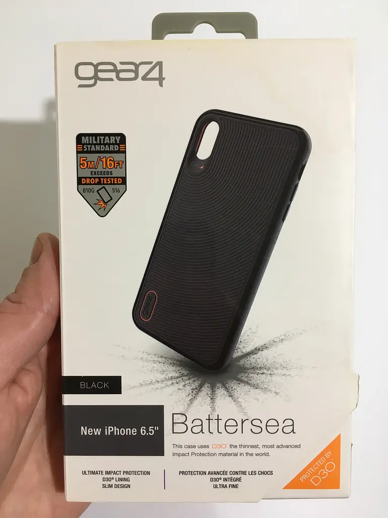 Протиударний чохол GEAR4 Battersea D3O для iPhone XS Max (6.5") Black - фото 10