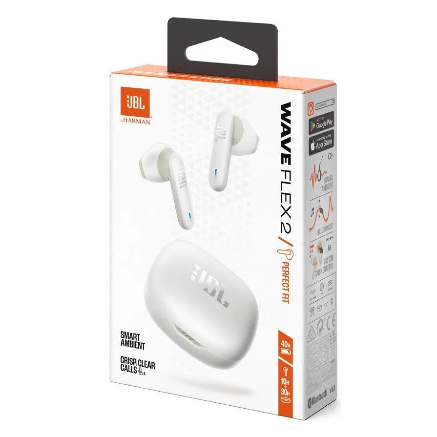 Навушники JBL WFlex II TWS Bluetooth 5.3 White - фото 7