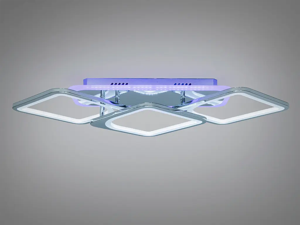 Люстра потолочная Romin 8060 золото LED 75Вт с пультом - фото 2