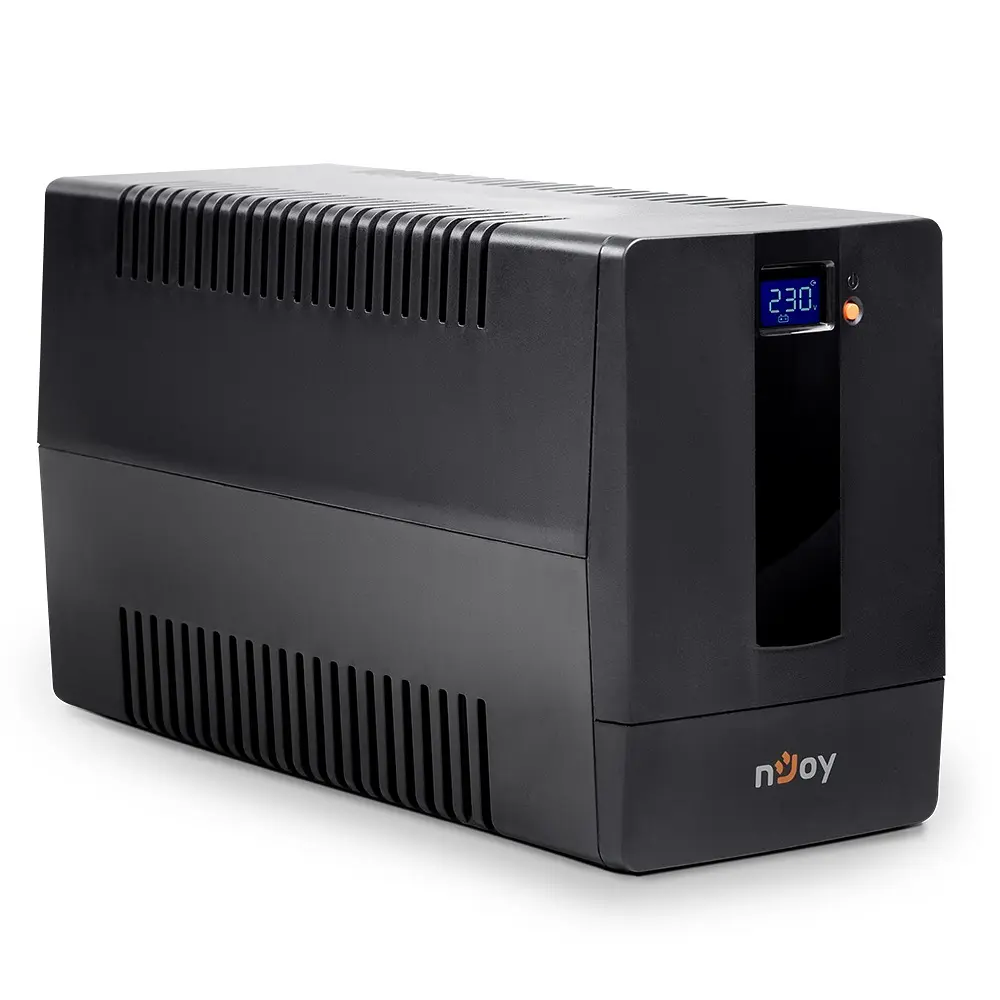 Джерело безперебійного живлення NJOY Horus Plus 1500 (PWUP-LI150H1-AZ01B) Lin.int., AVR, 4 x евро, USB, LCD, пластик - фото 3