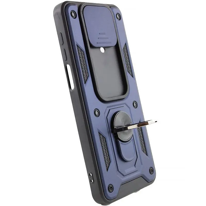 Чохол Ummi Camshield Serge Ring для Xiaomi Redmi Note 9s / Note 9 Pro / 9 Pro Max Синій / Navy - фото 3