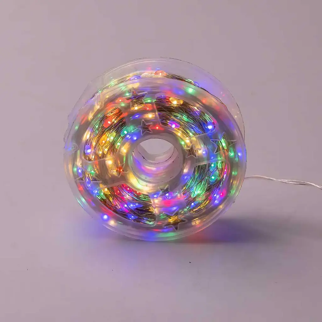 Гірлянда Роса GarlandoPro нитка GarlandoPro 1000 LED довжина 100 м з пультом від мережі зелена, мультиколор (1000L100MGML) - фото 10