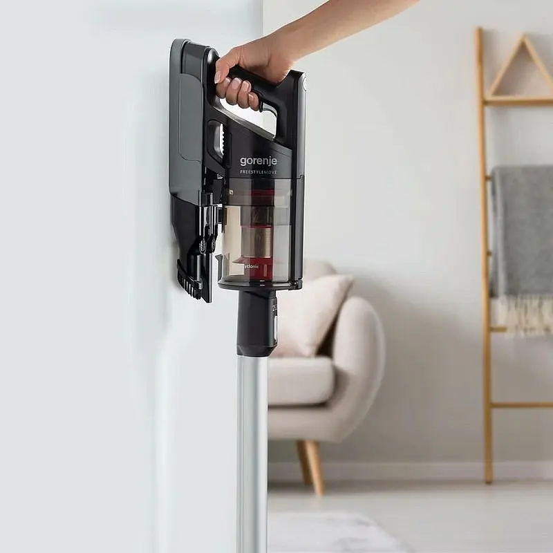Пылесос аккумуляторный Gorenje SVC 252 FMBK черный (VC3931-GS) - фото 7