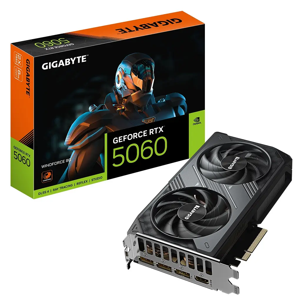 Відеокарта GF RTX 5060 8GB GDDR7 Windforce Gigabyte (GV-N5060WF2-8GD) - фото 10