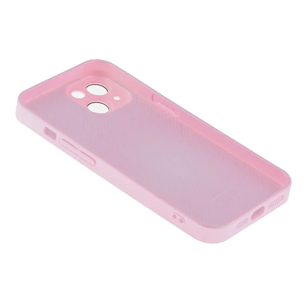 Чохол-накладка Matte скляний матовий із захистом камери AG-Glass Apple iPhone 14 Pink - фото 6