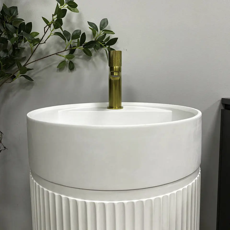 Умивальник підлоговий VBI Mirano white matt VBI-019022, Білий матовий - фото 3