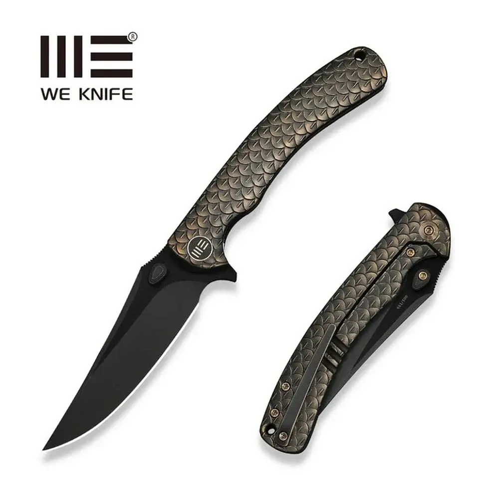 Ніж складаний Weknife Dracarys Bohler M390 титан 6AL4V 90,9 мм бронзовий/чорний - фото 10