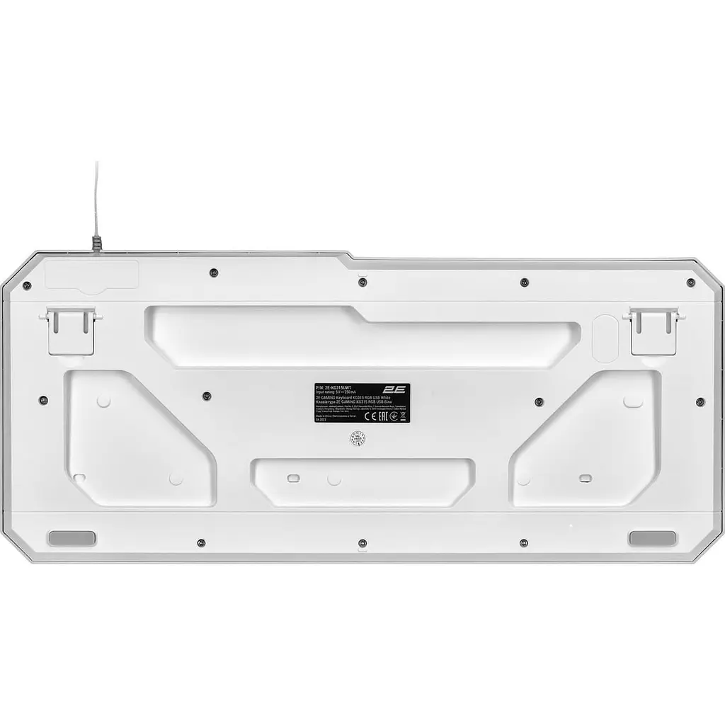 Клавіатура 2E Gaming KG315 RGB USB Ukr White (2E-KG315UWT) - фото 2