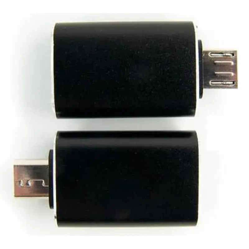 Перехідник OTG USB 2.0 AF to Micro 5P black Dengos (ADP-017) - фото 3