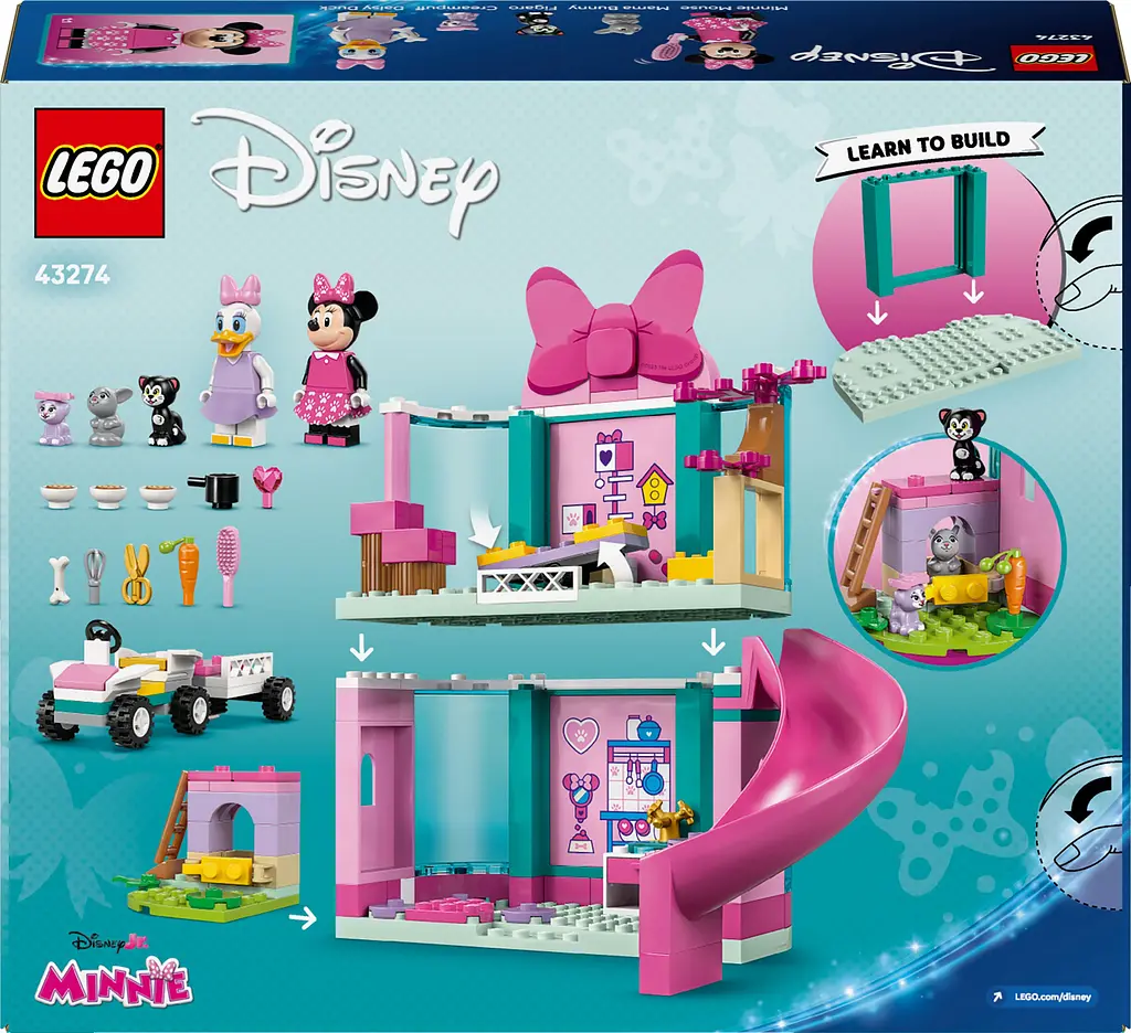 Конструктор LEGO Disney Classic Готель Мінні для домашніх улюбленців 161 деталь (43274) - фото 3
