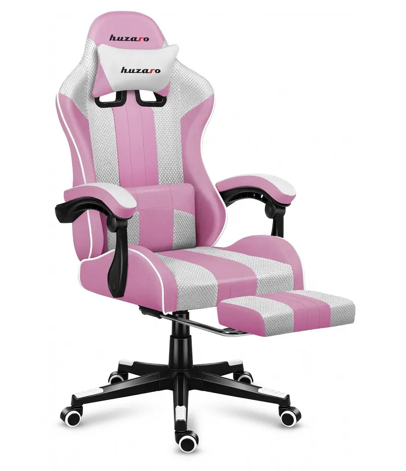 Комп'ютерне крісло Huzaro Force 4.7 Pink тканина