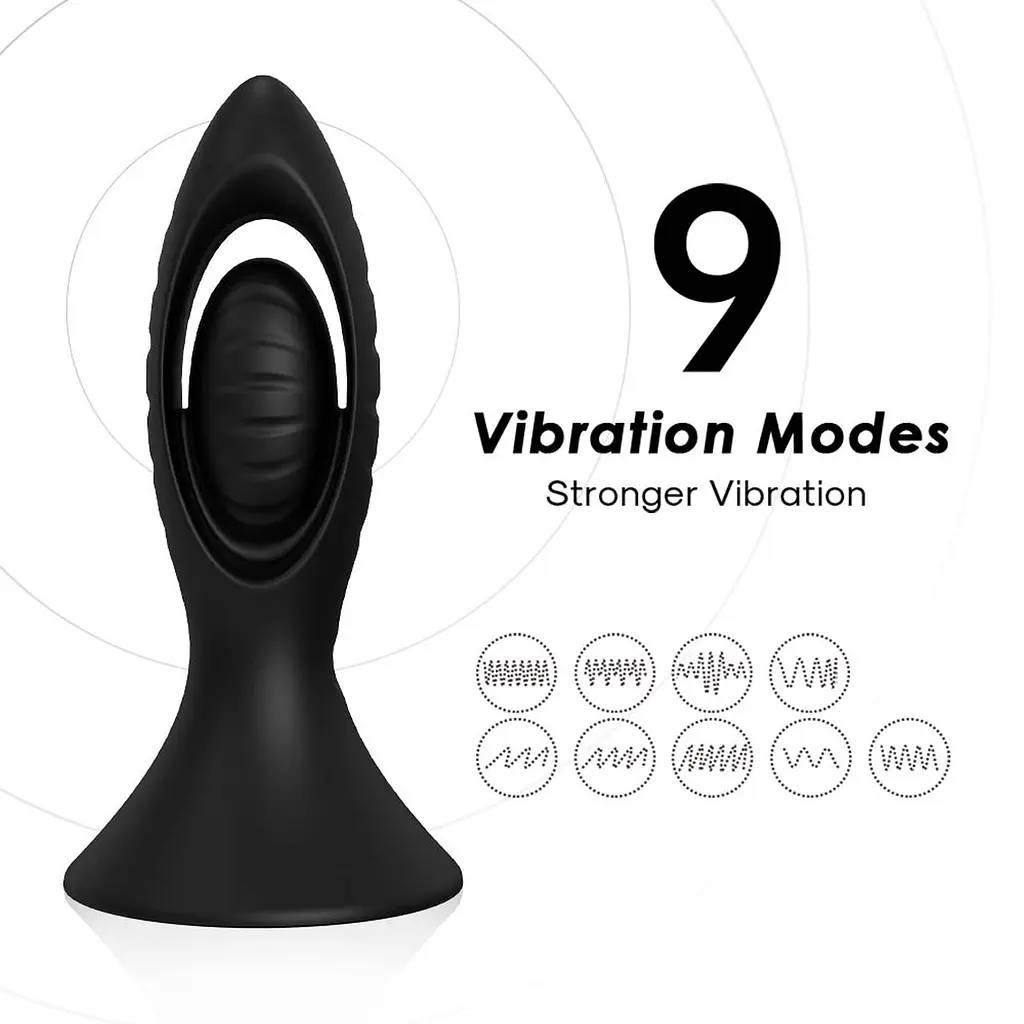 Анальний стимулятор Watchman Black, 9 vibration functions Boss Series 52-00100 101664 - фото 2