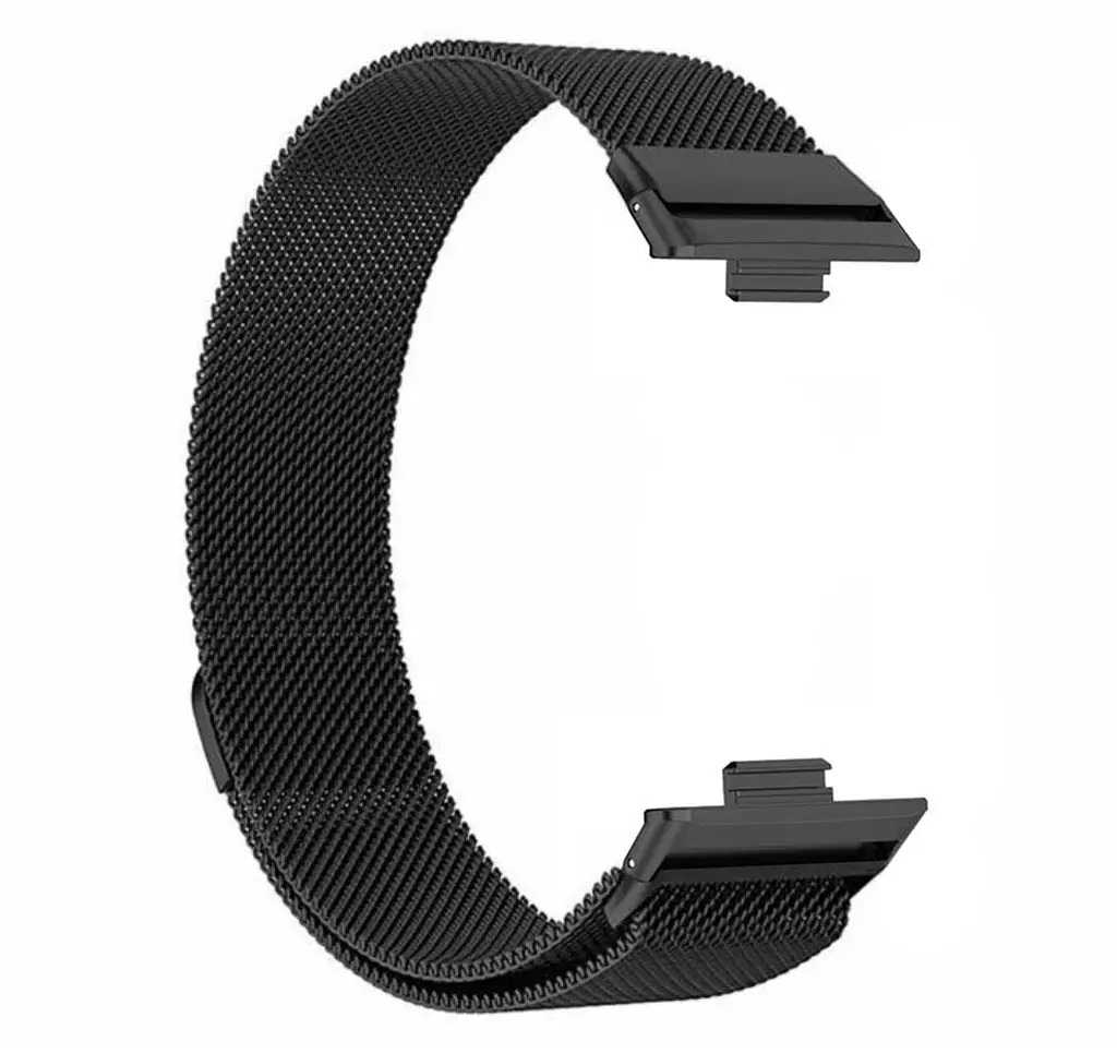 Миланский сетчатый ремешок Primolux для часов Huawei Watch Fit 3 Black - фото 3