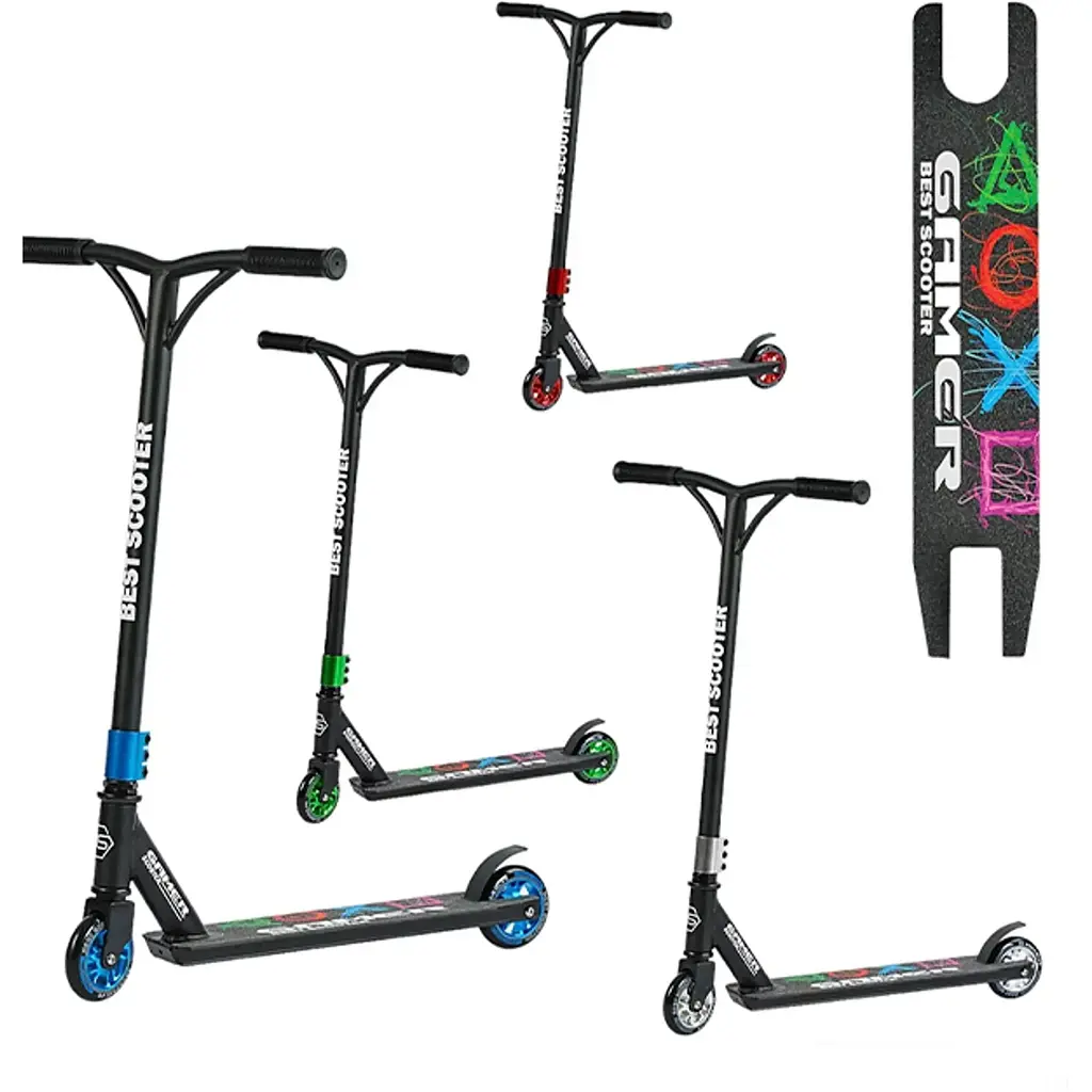 Самокат трюковий Best Scooter ЦБ-00250427 сірий - фото 4