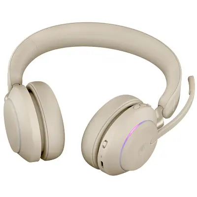 Навушники Jabra Evolve2 65 USB-A MS Stereo Beige (26599-999-998) - фото 4