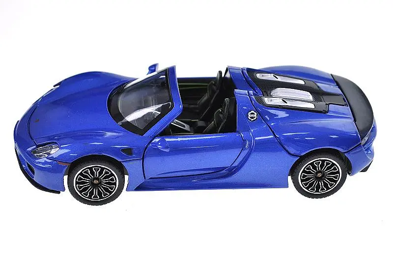 Іграшкова легкова машинка Porsche 918 Spyder 1:24 Автопром світлозвукові ефекти металева 68243A, коробка 25х12, 5х10 см - фото 7