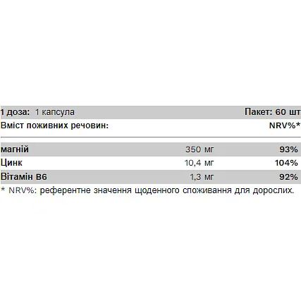 Вітаміни Pure Gold ZMB 60 капсул - фото 2