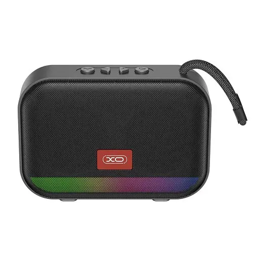 Акустична система XO F66 Illuminated Small Portable Speaker Чорна - фото 3
