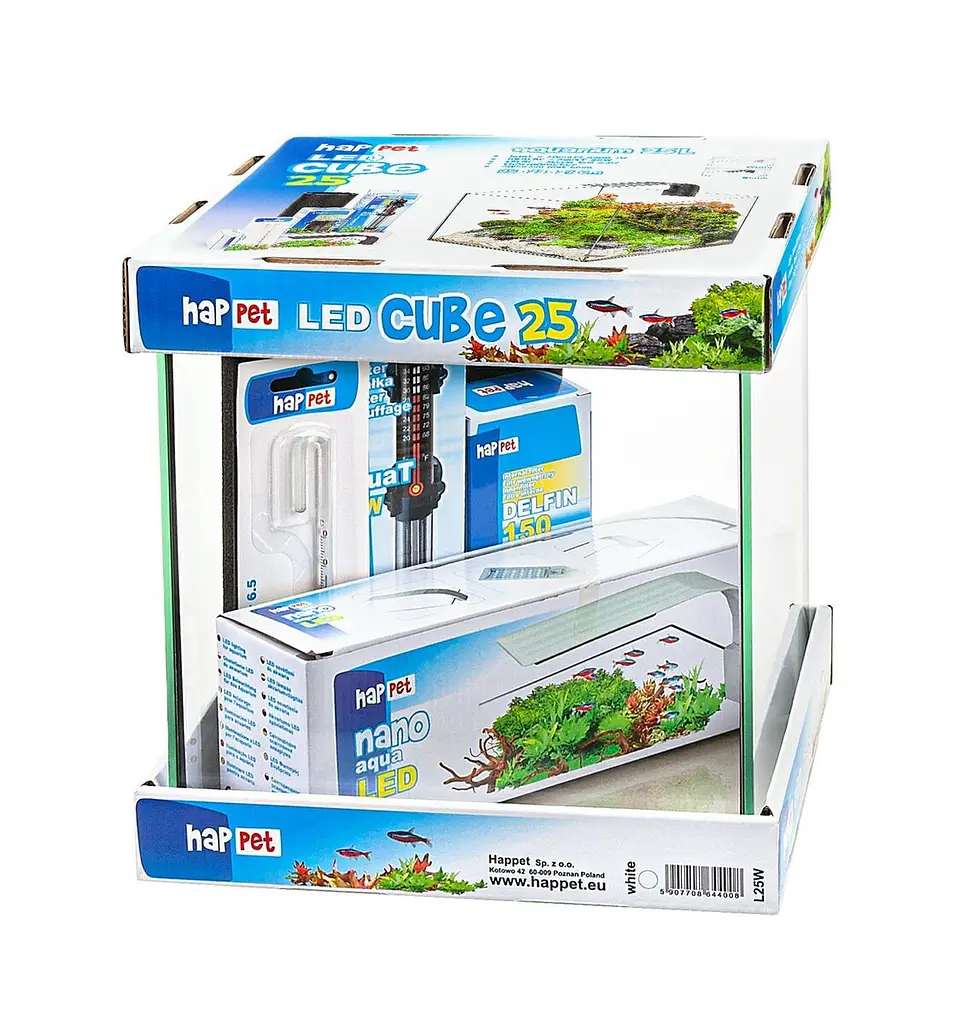 Акваріумний комплект LED Cube 25 Black (чорний), 16 л, 25×25×27 см - фото 4