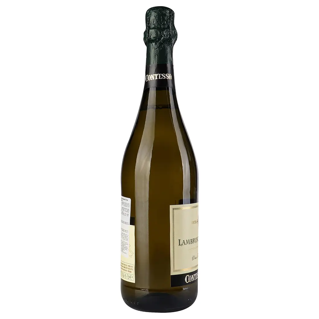 Вино игристое Contessa Matilde Lambrusco dell’Emilia Vino Frizzante Bianco Amabile, белое, полусладкое, 8%, 0,75 л - фото 3