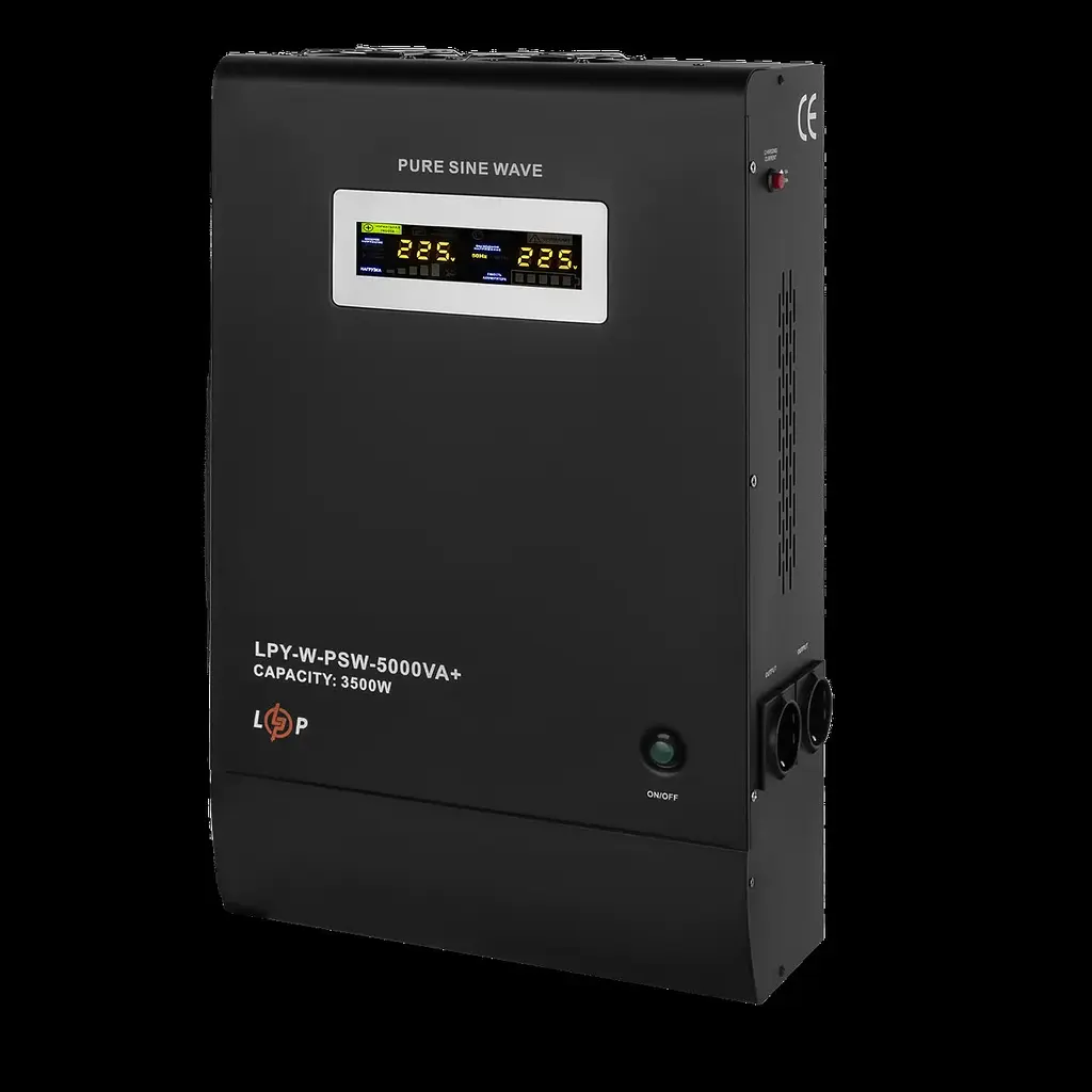 ДБЖ з правильною синусоїдою LogicPower 48V LPY-W-PSW-5000VA + 3500 Вт 10A/20A - фото 2