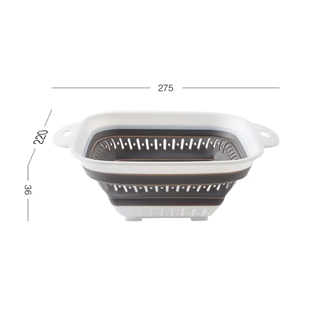 Дуршлаг складной MBM My Home KP-75 бело-серый 2 л (KP-75 WHITE/GRAY) - фото 2
