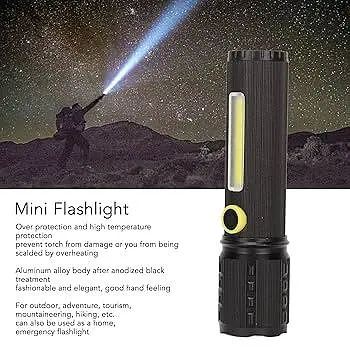 Ручний ліхтар із боковим підсвічуванням BL C63 COB+USB Charge ∙ Ліхтарик ручний BL-C63 COB із USB-зарядкою - фото 3