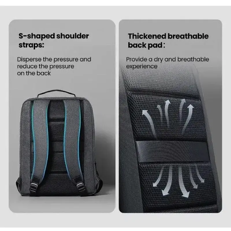 Рюкзак UGREEN LP664 Laptop Backpack B02 Dark Grey (Up to 15.6'')(UGR-90798) (UGR-90798) - фото 10