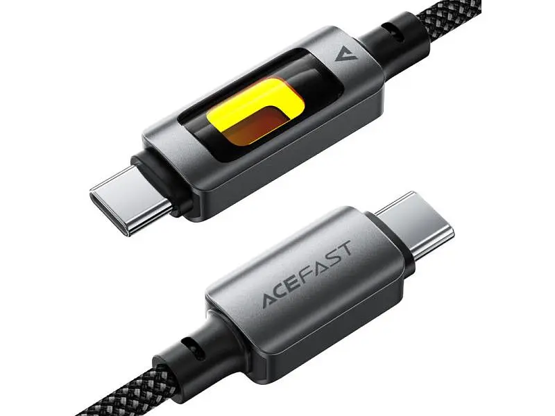 Кабель USB Type-C Acefast C21-03 USB Type-C to USB Type-C 2.0 60W 1.2m Black (6974316284666) - фото 2