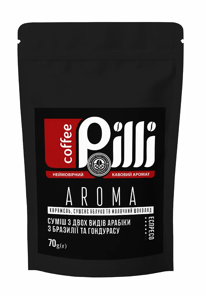 Кава зернова Pilli Подарунковий пробний набір “Ароматний” , 70 г / 6 шт - фото 4