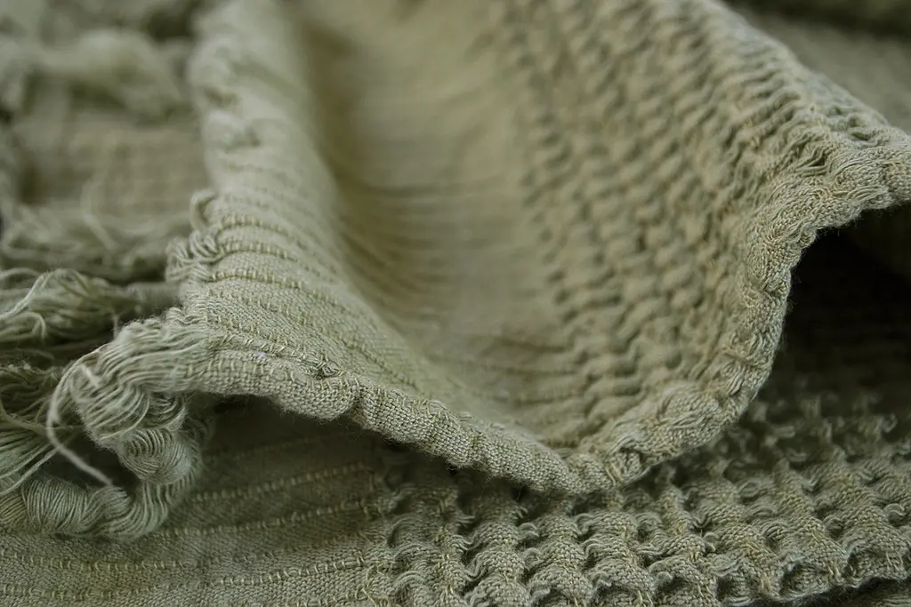 Плед Lotus Home - Rius olive оливковый 130x170 - фото 4