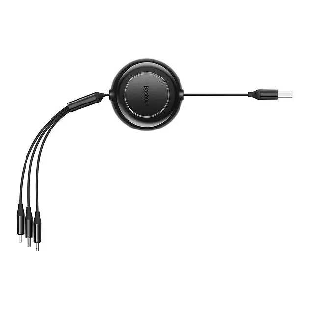 Кабель тройной Baseus Bright Mirror 2 USB to M + L + C 3.5A 1.1m 3-in-1 (CAMJ010201) - фото 4