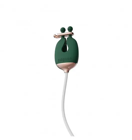 Затискачі для сосків з вібрацією Qingnan No.2 Vibrating Nipple Clamps Green - фото 3