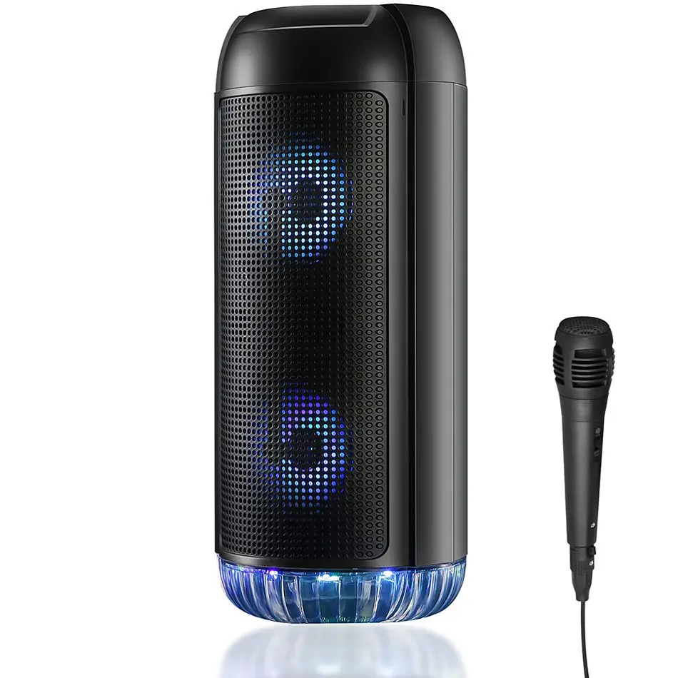Акустична система 1.0 Media-Tech 30W, PartyBox Uni B Bluetooth FM/MP3/Кaraoke 30Вт., LED Light - фото 4