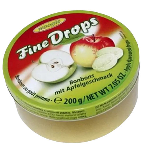 Льодяники Woogie Fine Drops зі смаком яблука 200г - фото 4