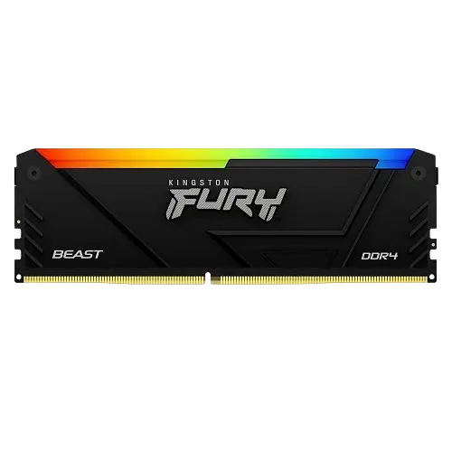Оперативна пам'ять Kingston Fury 32GB DDR4 3200MHz Beast RGB Black (KF432C16BB2A/32) - фото 2