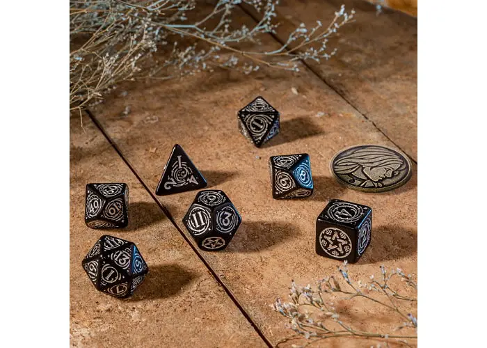 Набор кубиков The Witcher Dice Set. Yennefer - The Obsidian Star , 7 шт. (SWYE02) - фото 3