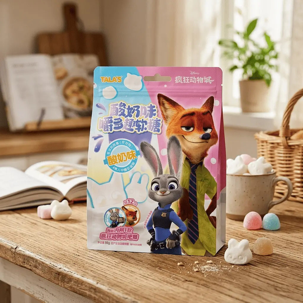 Жувальні цукерки TALA'S Zootopia Yogurt Soft Candy 80г - фото 3