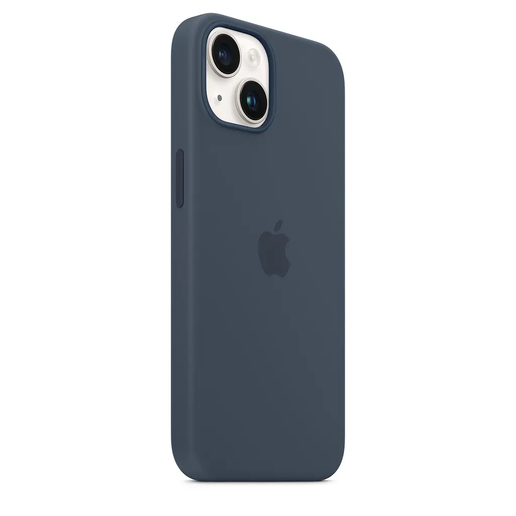 Чохол протиударний силіконовий Silicone Case MPRV3ZE/A MagSafe (Original) для Apple iPhone 14 (6.1") Storm Blue - фото 8